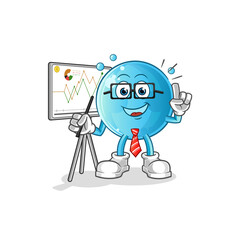 bubble marketing character. cartoon mascot vector
