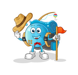 bubble scout vector. cartoon character