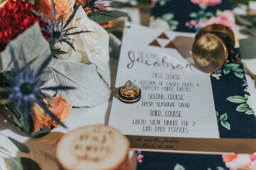 Pocket Watch wedding invitation display 