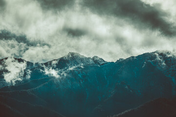 Fototapeta na wymiar HDR Photos of Tatra Mountains in Poland, Cloudy Day.