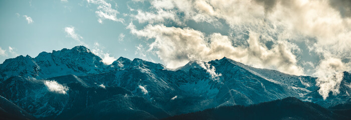 HDR Photos of Tatra Mountains in Poland, Cloudy Day.