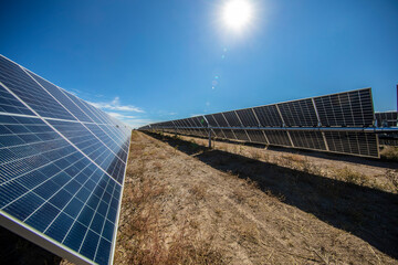 Solar farm in Central California