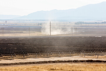 Solar farm in Central California