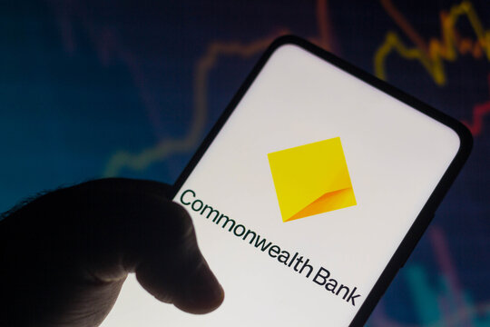 November 23, 2021, Brazil. In This Photo Illustration The Commonwealth Bank Logo Seen Displayed On A Smartphone.