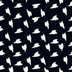 Arrows, pointers motif seamless pattern. Paint brush design background. Freehand modern minimal ornament. Trendy handdrawn doodle geometric print