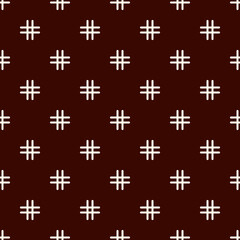 Fototapeta na wymiar Seamless pattern with strokes. Mini horizontal lines. Dashes motif geometric ornament. Hatched minimalist background