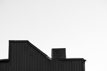 Fototapeta premium black and white photo of a building 