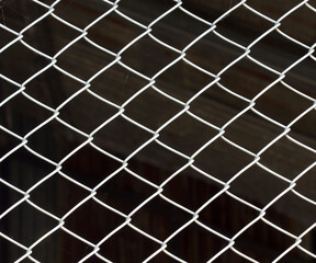 Fototapeta premium old rusty metal mesh fence outdoor,abstract background