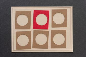 paper background with circles