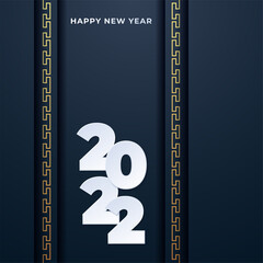 Happy New Year  Greetings Card Background