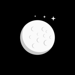 Moon Logo Design Vector