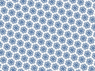 Abstract blue line pattern on white background.