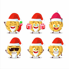 Santa Claus emoticons with dalgona candy moon cartoon character