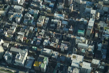 Fotobehang 東京の街並み（東京スカイツリーから撮影） © kanzilyou