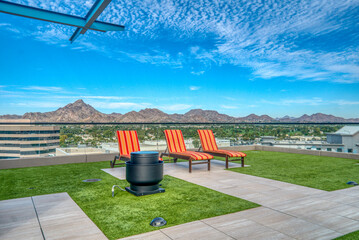 Roof patio in the city of Phoenix