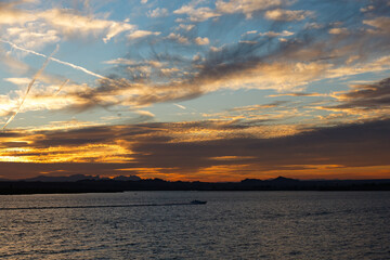 blue sky over Lake Havasu Arizona 