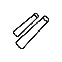 Chalk icon design isolated on white background