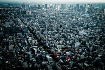 Obraz premium 東京都中央区の街並み