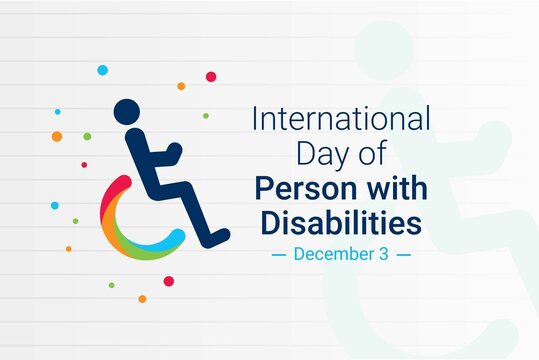 Illustration vector graphic of International Day of Person with Disabilities. The illustration is Suitable for banners, flyers, stickers, Card, etc.	