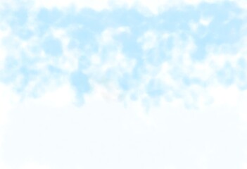 Abstract blue background with bokeh. Watercolor Style Digital Artwork: The White Cloud and Blue Sky Letter Mail Color Paper Texture Background Print. Realistic Fantastic Cartoon Style Character, 