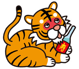 酔っ払いの虎