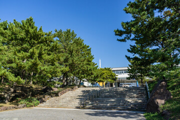 神奈川県横浜市金沢区の海の公園