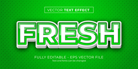 Fresh 3d text effect simple
