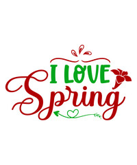 Fototapeta na wymiar Spring SVG Bundle, Spring Svg, Easter Svg, Spring Design for Shirts, Spring Quotes, Spring Cut Files, Cricut, Silhouette, Png