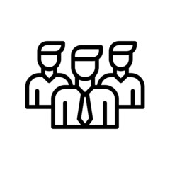 Teamwork Icon, Line style icon vector illustration, Suitable for website, mobile app, print, presentation, infographic and any other project.