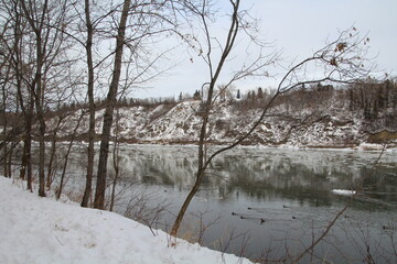 Cold Along The River, Gold Bar Park, Edmonton, Alberta