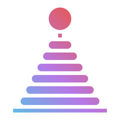 pyramid line icon