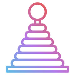 pyramid line icon