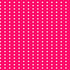 Pink geometries, repeated polka dots background