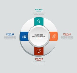 modern business infographic template design