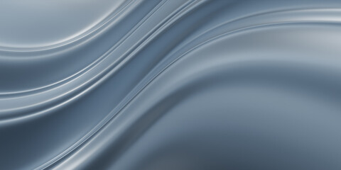 Beautiful glossy white soft waves and silk panorama background