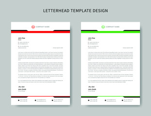 Business letterhead template or Corporate letterhead template design