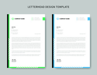 Business letterhead template or Corporate letterhead template design