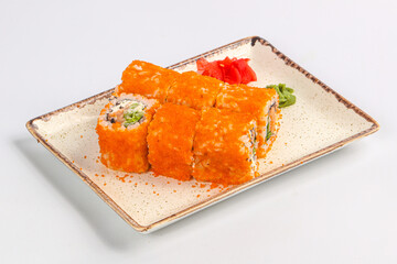 Japanese cuisune - Sushi roll with salmon