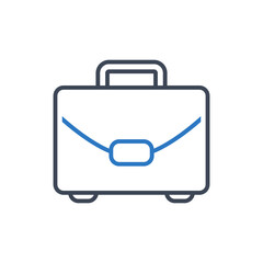 Business suitcase icon vector graphic
