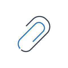 Paperclip icon vector graphic