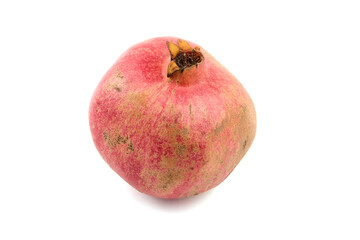 Pomegranate fruit isolated on white