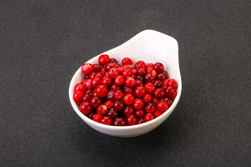 Sweet and tasty cranberry in the bowl