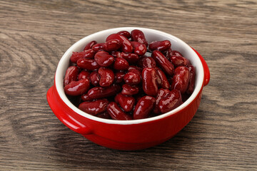Canned red Kidney in the bowl