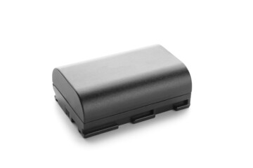 Camera battery isolated on white background