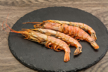 Tasty big Langoustine over the board