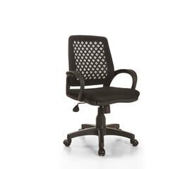 Office furniture isolated white background, chair and detail style.