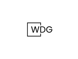WDG letter initial logo design vector illustration