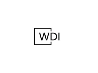 WDI letter initial logo design vector illustration