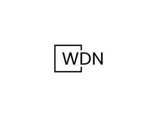 WDN letter initial logo design vector illustration
