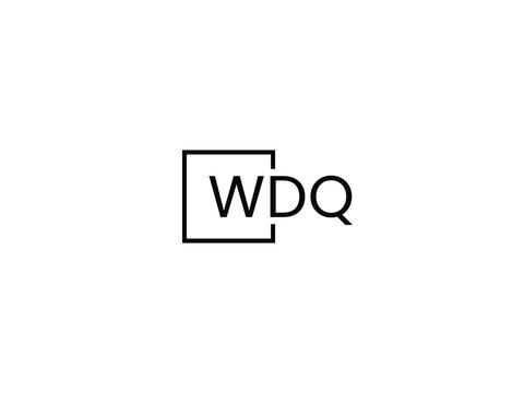 WDQ letter initial logo design vector illustration